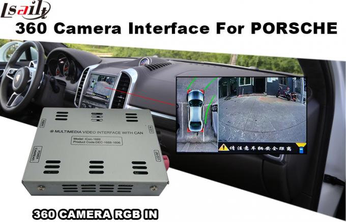 Porsche 360 RGB em estacionar a relação reversa da câmera da parte traseira do carro