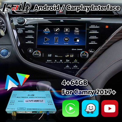 Caixa de navegação de carro Andorid Carplay interface de vídeo multimídia para Toyota Camry Fujitsu