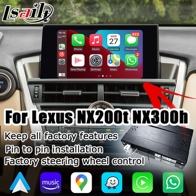 Lexus NX sem fio carplay android interface de projeção de espelhamento de tela automática NX300g NX200t