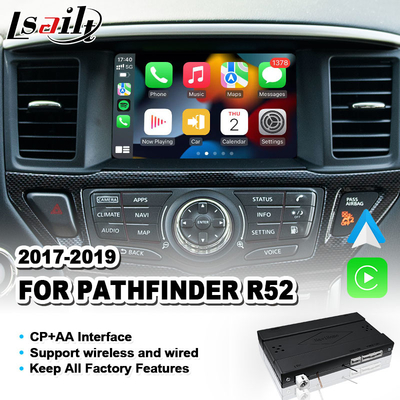 De Lsailt do carro da integração auto Carplay relação sem fio de Android para Nissan Pathfinder 2017-2019 R52