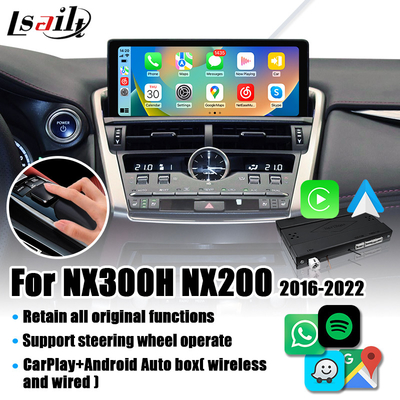 Lsailt Lexus CarPlay Interface para NX NX200T, NX300h 2016-2022 com sistema Linux, relação do espelho