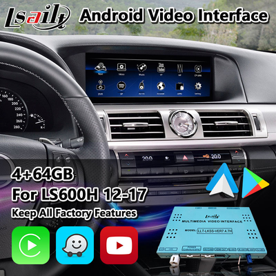 Relação video dos multimédios de Lsailt Android para o esporte AWD 2012-2017 de Lexus LS 600H 460 460L F