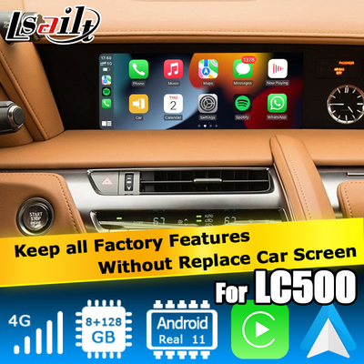 Lexus LC500 LC500h Android carplay interface de vídeo baseada em Qualcomm 6125 8+128GB
