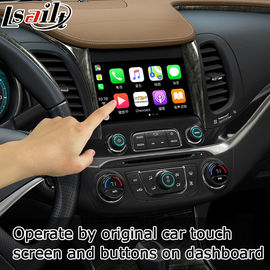 A multi tela interativa indica a relação de Carplay para Chevrolet Impala 2014-2019