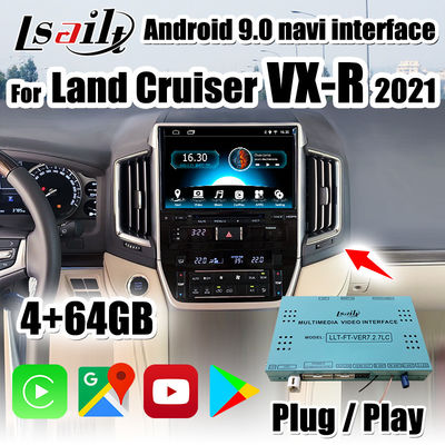 PX6 CarPlay/multimédios de Android conectam incluíram Android auto, YouTube para Land Cruiser 2020-2021 VX-R