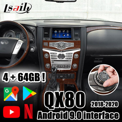 Relação video de CarPlay/Android com YouTube, Netflix, waze, Android auto 4GB para 2018-Infiniti QX50 QX80