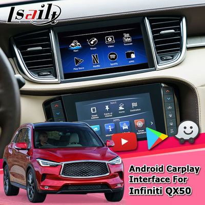 Relação video Infiniti QX50 2018 da navegação dos Gps Android da navegação de Carplay