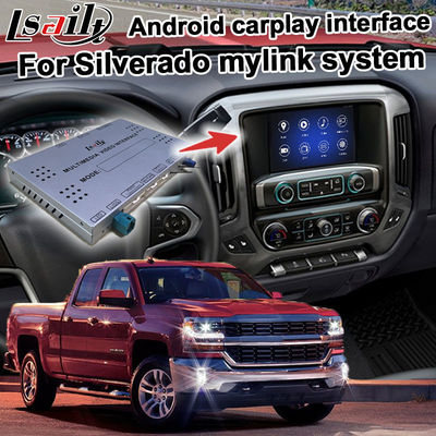 Caixa da navegação de Android 9,0 para a relação video de Chevrolet Silverado com relação video do espelho de WiFi do rearview