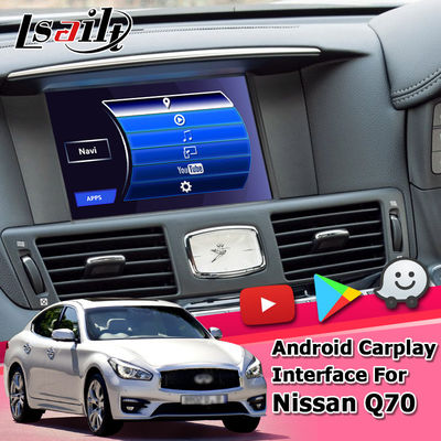 Relação de Carplay da navegação de Android auto para Infiniti Q70/apoio Youtube de M25 M37 Fuga