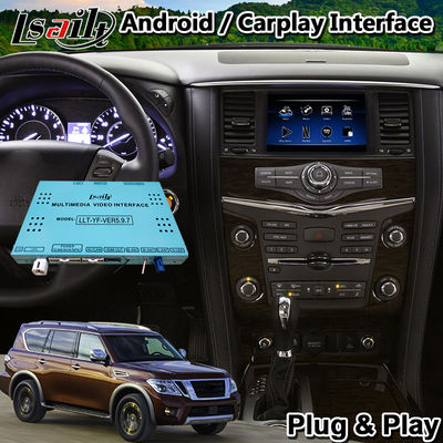 Interface de vídeo multimídia Lsailt 4+64GB Android Carplay para Nissan Armada Patrol Y62