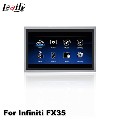 Lsailt 8 Polegada Car Multimedia Display Android Carplay Tela Para Infiniti FX35 FX37 FX50 2008-2010