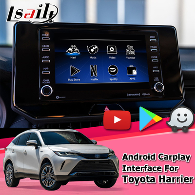 Automóvel carplay sem fio atual do androide da relação 2019 video dos multimédios de Venza Android do Harrier de Toyota