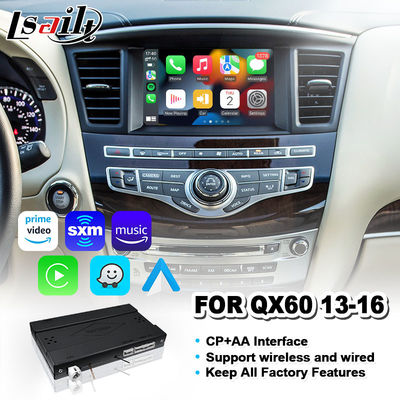 Lsailt Wireless Carplay Android Auto Interface para Infiniti QX60 2013-2016