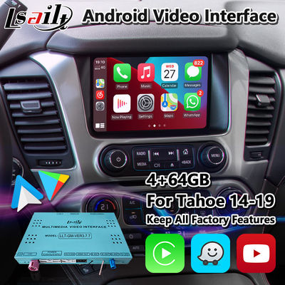 Interface de vídeo multimídia Lsailt Android Carplay para Chevrolet GMC Tahoe 2014-2019