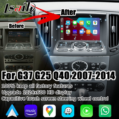 Caixa video da relação módulo carplay sem fio apto para a utilização do androide de Infiniti G37 G25 Q40 do auto