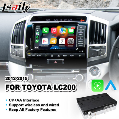Relação sem fio da integração de Toyota Carplay Android auto para Land Cruiser LC200 2012-2015