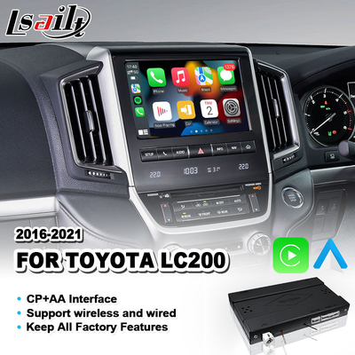 Android sem fio auto Carplay Inrerface para o Toyota Land Cruiser 200 GXL Sahara VX VXR VX-R LC200 2016-2021