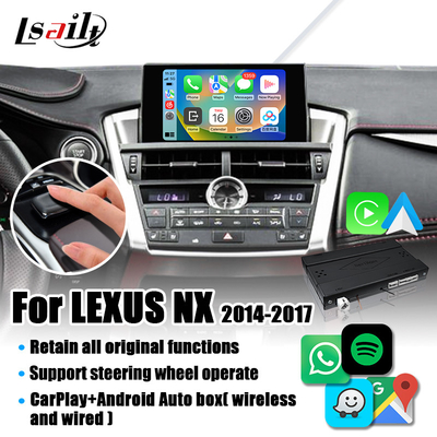 Relação sem fio para o automóvel de Lexus NX NX200t NX300h Android, relação de CarPlay do espelho, HiCar, CarLife