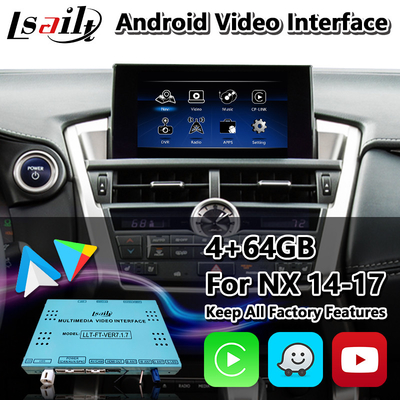 Lsailt Android Multimédia Interface de vídeo para Lexus NX300h NX200t NX F-Sport Touchpad Control 2014-2017