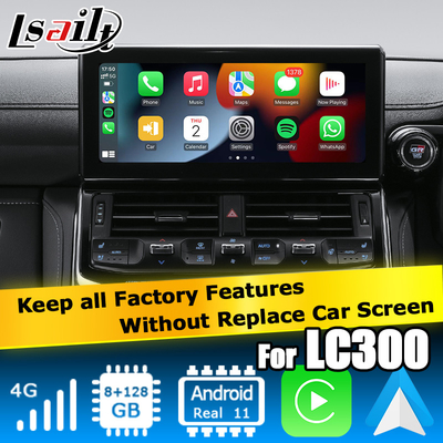 Toyota Land Cruiser LC300 atualização estilo fábrica Android interface de vídeo carplay Android auto
