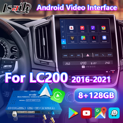 Lsailt Android Multimédia Carplay Interface para Toyota Land Cruiser 200 LC200 VX VXR VX-R 2016-2021