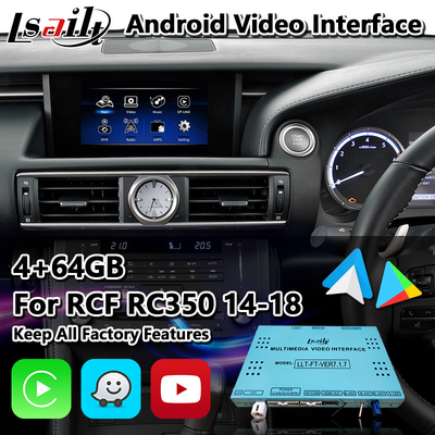 Sistema Android Lsailt com Carplay Android Auto para Lexus RC 350 300h 200t 300 AWD F Sport 2014-2018