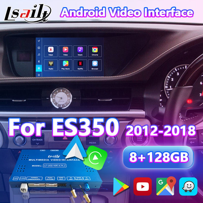 8+128GB Lsailt Android Interface de vídeo de navegação Para Lexus ES 350 300h 250 200 XV60 Controle de mouse 2012-2018