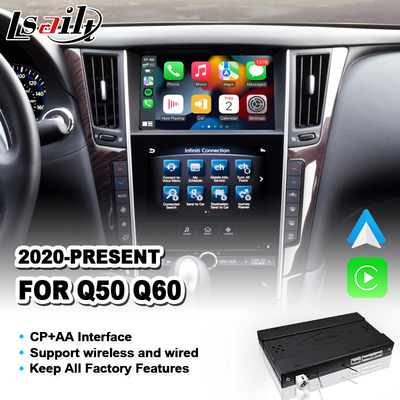 Lsailt CP + AA OEM Integração Carplay Interface para 2020-2023 Infiniti Q50