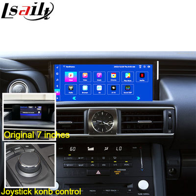 Android 13 Tela Android de 10,25 polegadas com display multimídia para Lexus IS200T IS300H 2015-2020 WIFI, HDMI, Bluetooth, CarPlay sem fio