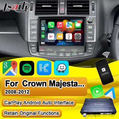 Caixa Apple CarPlay sem fio para Crown S200 RS204 GWS204 URS204 URS206 Majesta XV Athlete Saloon Toyota Android Auto Integrado