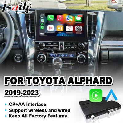 Lsailt Wireless Android Auto Carplay Interface para 2019 -2023 Toyota Alphard Vellfire JBL versão alta