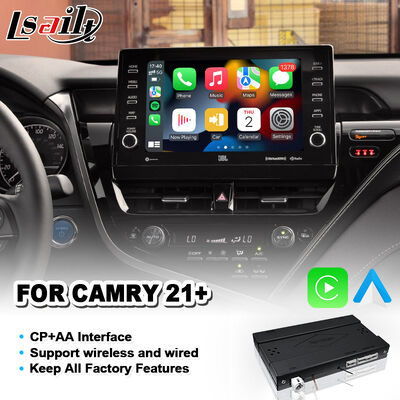Lsailt Wireless Android Auto Carplay Interface para 2021-2024 Toyota Camry Hybrid XSE XLE SL SE XV70
