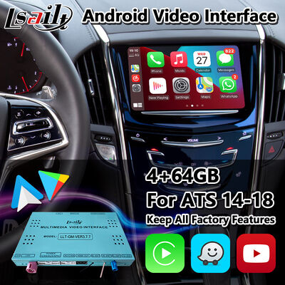Lsailt Android Carplay Multimédia Interface de vídeo para 2014-2019 Cadillac ATS CUE System