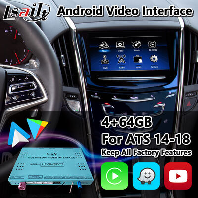 Lsailt Android Interface de vídeo de navegação para 2014-2019 Cadillac ATS CUE System With Carplay