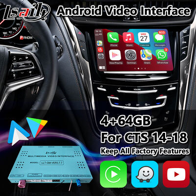 Lsailt Android Carplay Multimédia Interface de vídeo para 2013-2019 Cadillac CTS CUE System