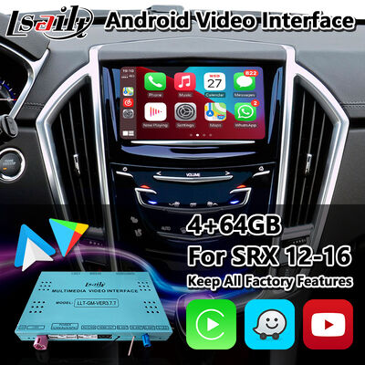 Interface de vídeo de navegação Android para o Cadillac SRX CUE System 2012-2016