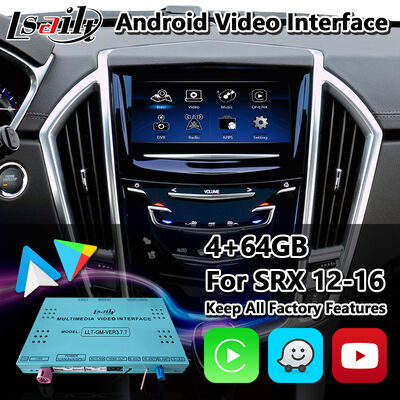 Interface Multimídia de Vídeo Android Lsailt para Sistema CUE Cadillac SRX 2012-2016 com Carplay
