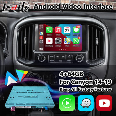 Interface de vídeo Lsailt Android Carplay para sistema Intellilink GMC Canyon 2015-2020