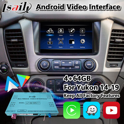 Interface de Vídeo Multimídia Lsailt Android Carplay para Sistema Intellilink GMC Yukon 2015-2020
