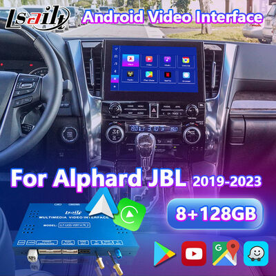 Lsailt Android Carplay Interface de vídeo para 2019 -2023 Toyota Alphard Vellfire JBL High Version