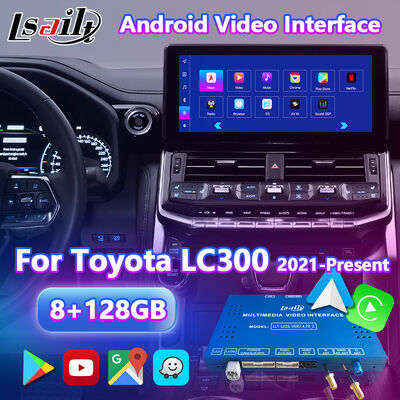 Lsailt Android Navigation Carplay Interface para 2021-2024 Toyota Land Cruiser 300 GX-R VX-R GR GR-S Sahara ZX VX LC300