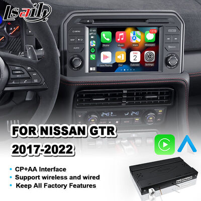 Lsailt Nissan GT-R R35 2017-2022 Interface CarPlay OEM Modulo de Integração de Fábrica tela sem fio Android Auto Upgrade