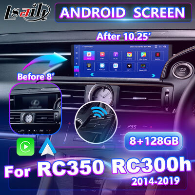 Lsailt Android Carplay Multimedia Interface Screen para 2014-2018 Lexus RC350 RC300h RC200t RC300 RCF