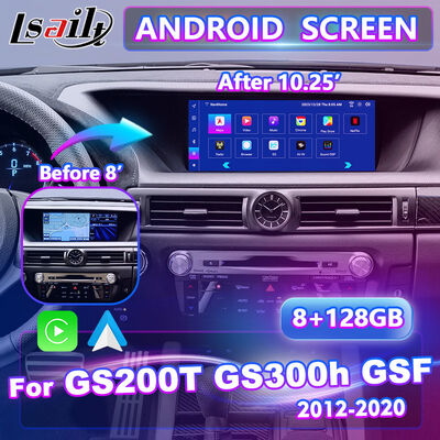 Lsailt Android Carplay Multimedia Screen para 2012-2020 Lexus GS 200t GS300h GS250 GS350 GS450h GSF GS200t