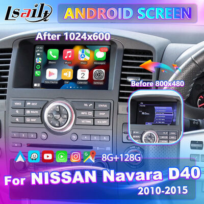 Lsailt Android Carplay Multimedia Screen para 2010-2015 Nissan Navara D40