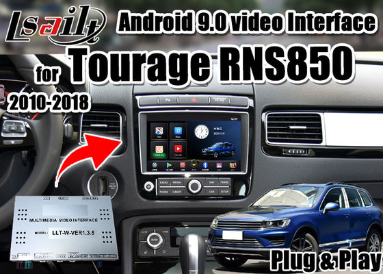 Relação video dos multimédios de Lsailt CarPlay&amp; Android para o apoio YouTube de Tourage RNS850 2010-2018, jogo de Google