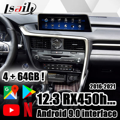 A relação video de Lsailt CarPlay/Android incluiu NetFlix, YouTube, Waze, mapa de Google para Lexus 2013-2021 RX450h RX350