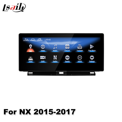 Lsailt 10,25 polegadas carro multimídia carplay tela automática android para lexus nx nx200t nx300 nx300h