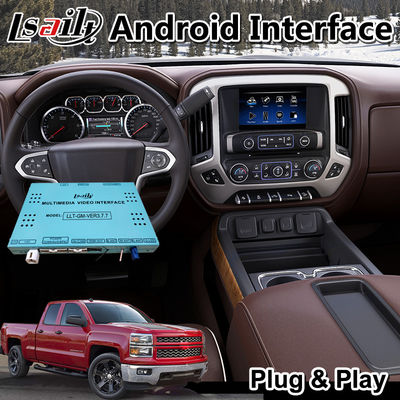 Lsailt Android Carplay Multimédia Interface para 2014-2019 Chevrolet Silverado 1500 2500 3500 Sistema Mylink