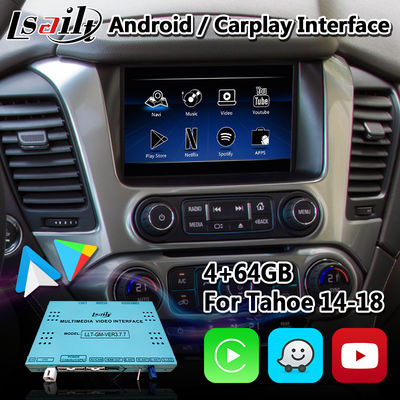 Interface Multimídia Lsailt Android Carplay para Chevrolet GMC Tahoe 2015